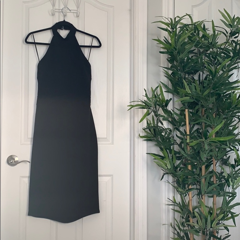 Little Black Halterneck Cocktail Dress